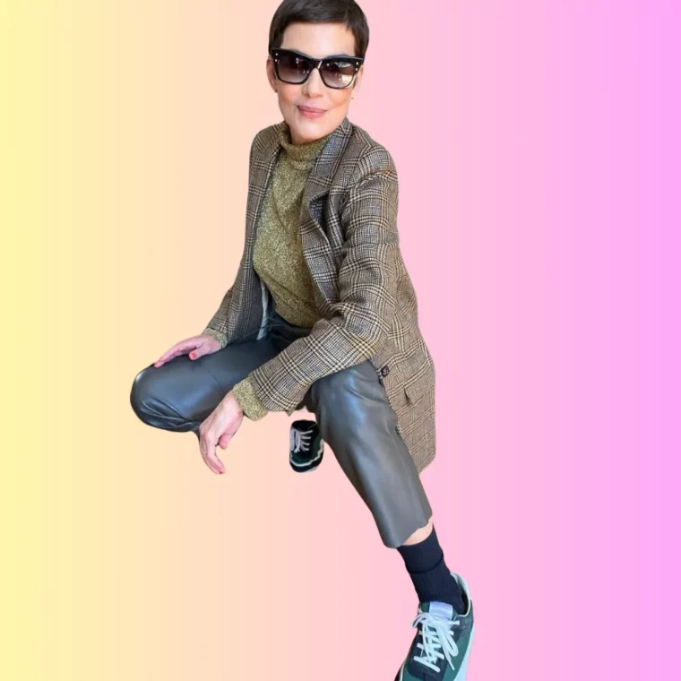 cristina cordula pantalon cuir veste