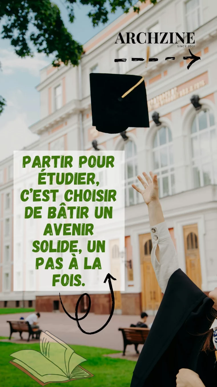 etude citation depart femme universite batiment ciel arbre