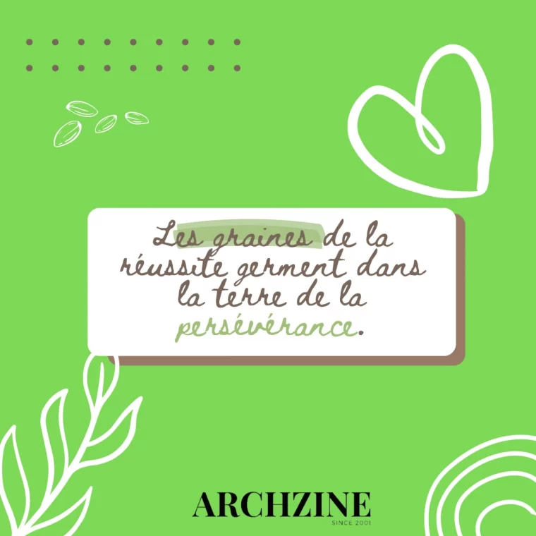 fond arriere vert coeurs illustrations motifs feuilles graines citation resilience