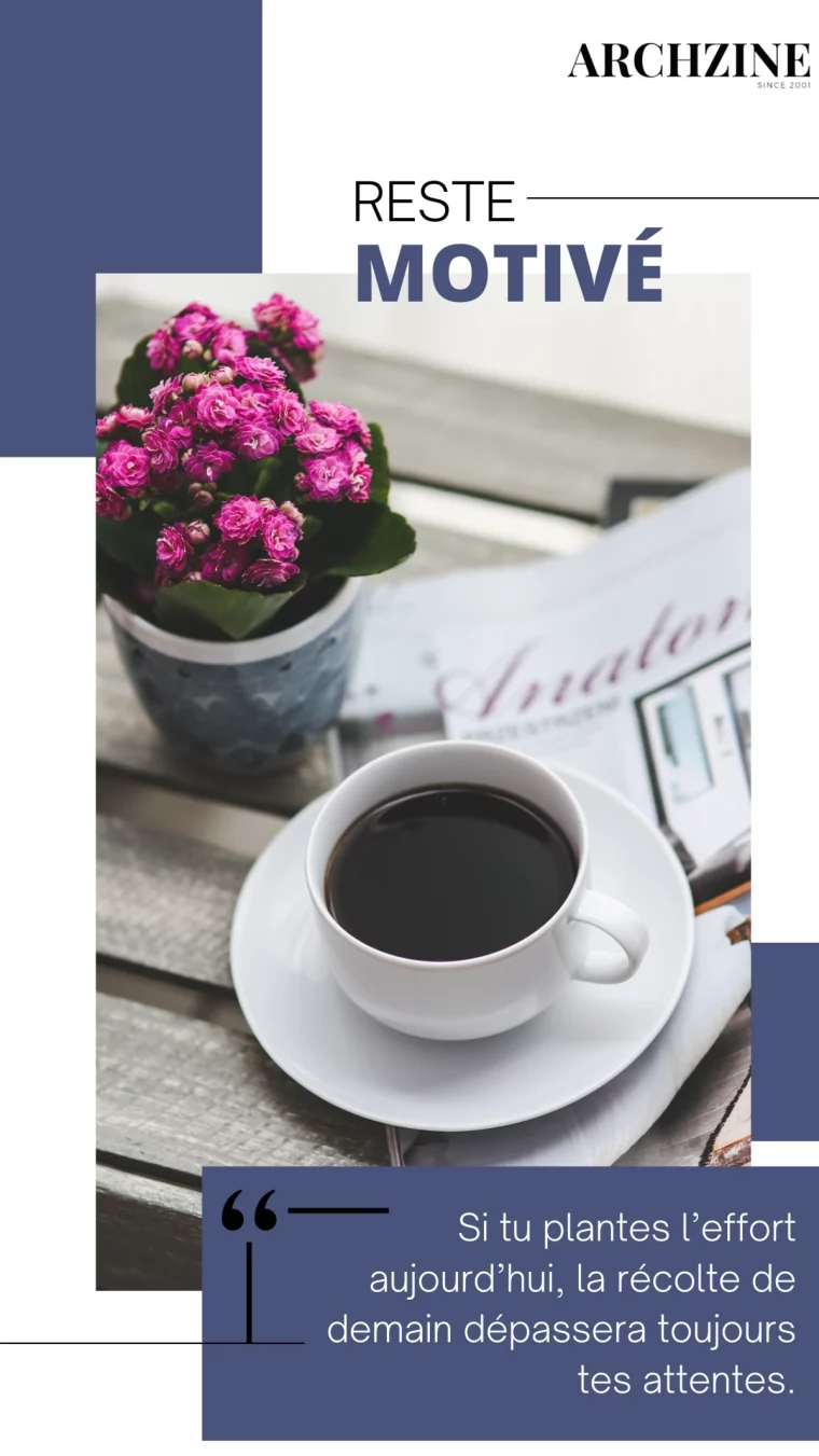 fond ecran iphone citation travail fleurs pot tasse cafe