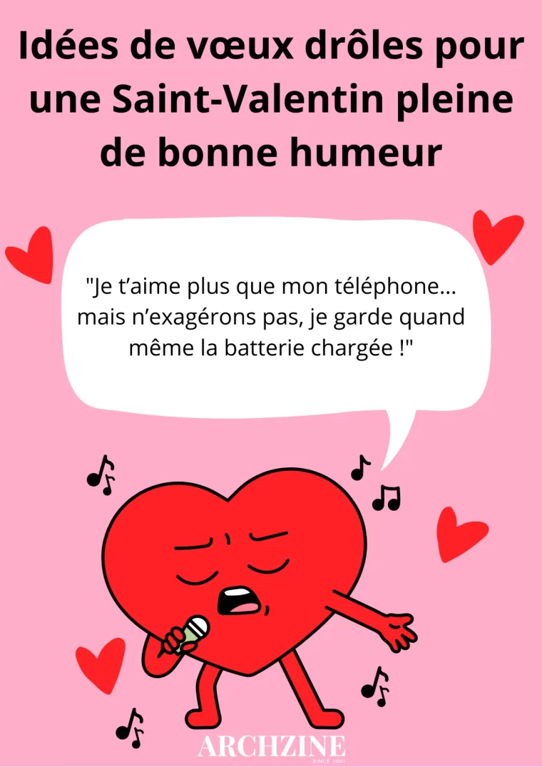 illustration coeur rouge messages droles sur l amour