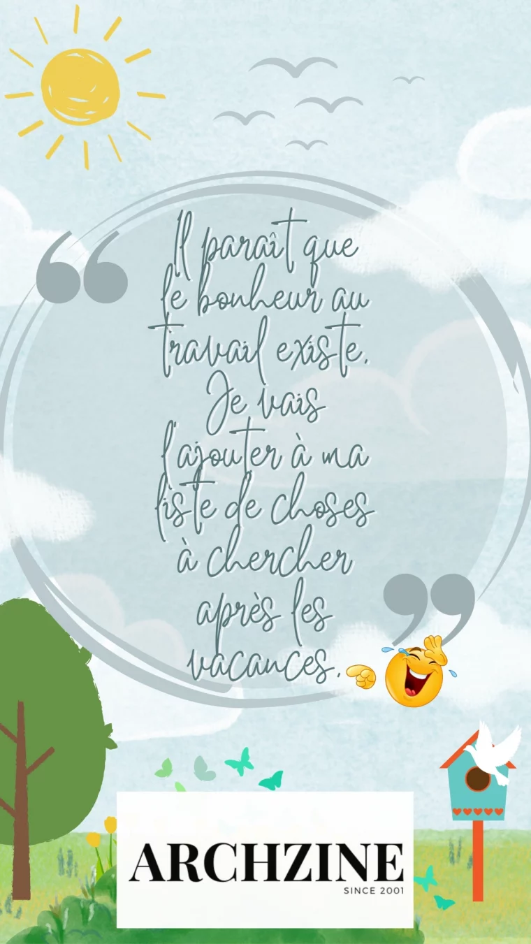 illustration paysage nature soleil ciel citation collegue de travail humour