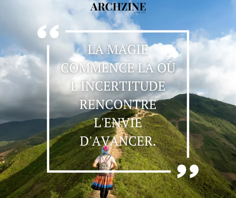 paysage nature chemin citation nouveau depart montagnes ciel