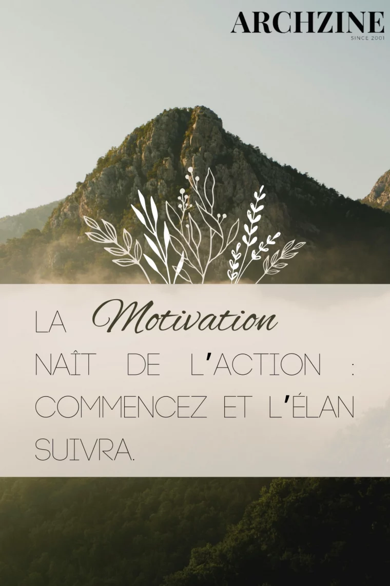 paysage nature montagne sommet rayons soleil citation de motivation au travail