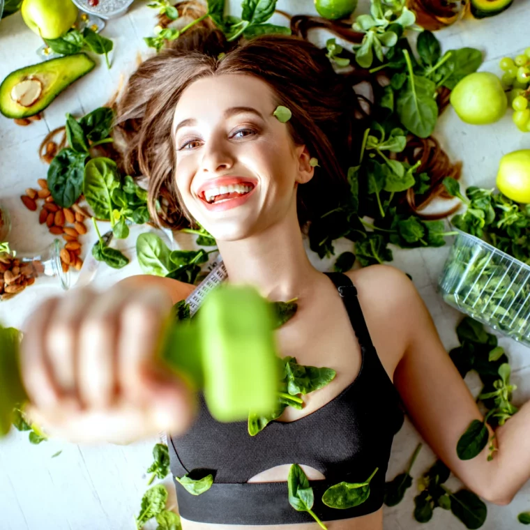 perdre la graisse du ventre en 1 mois femme legumes verts