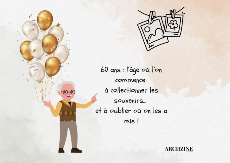 phrqse humour illustration ballons carte anniversaire homme