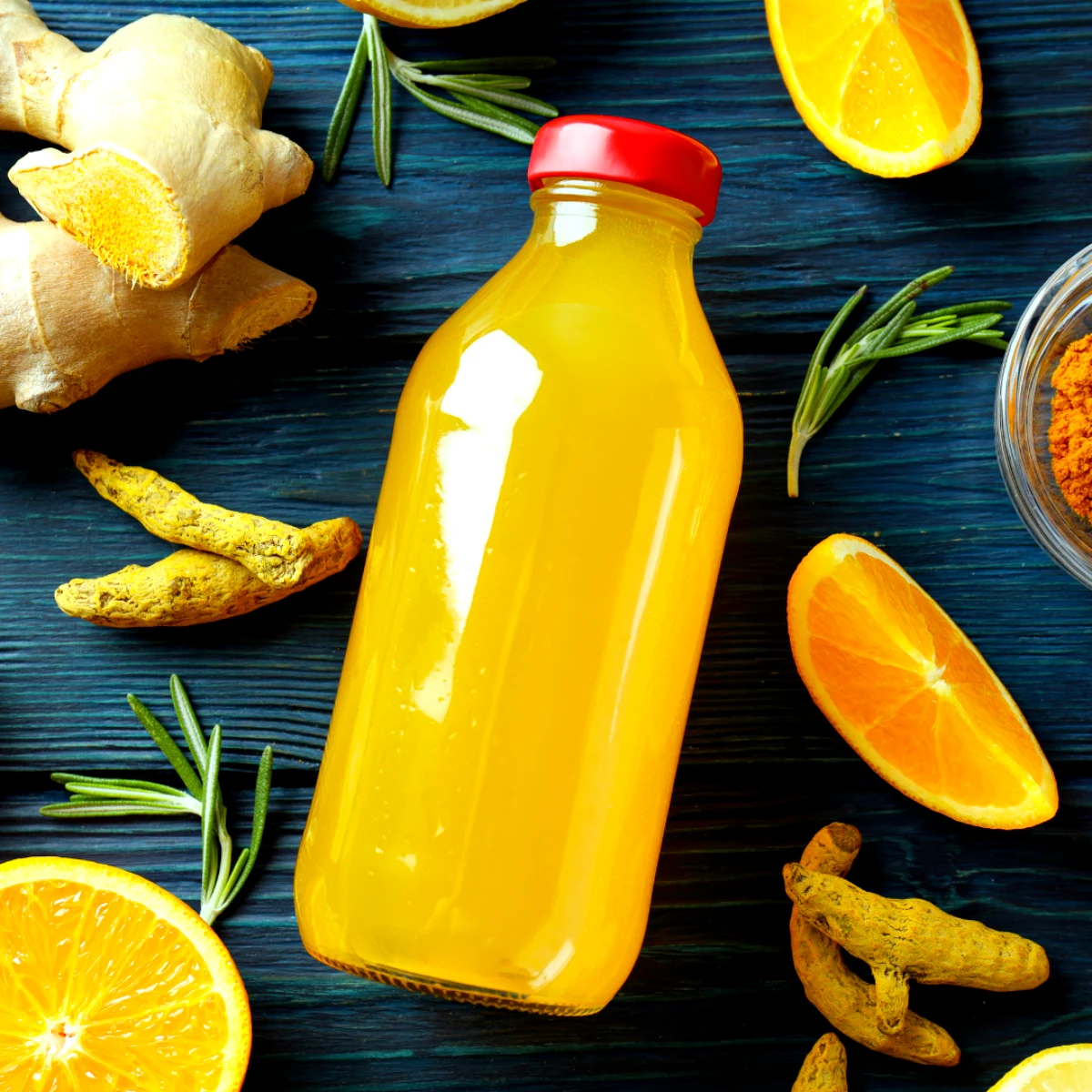 recette boisson detox minceur bouteille orange gingembre oranges