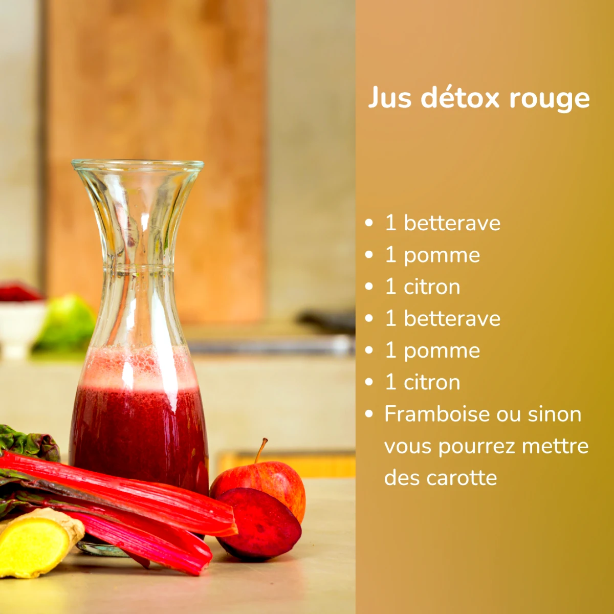 super recette pour un detox rouge