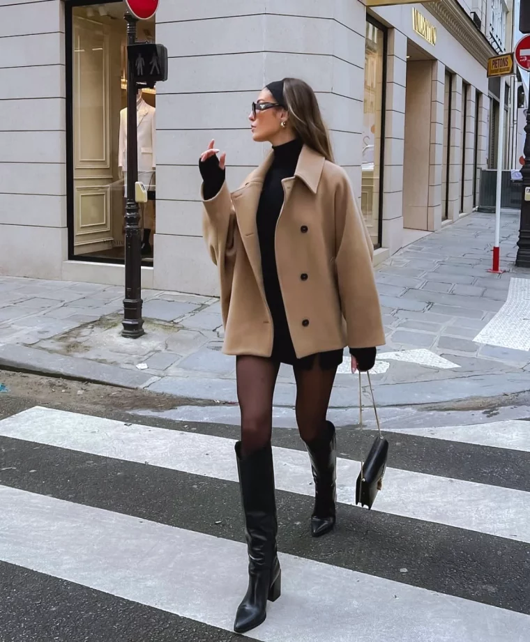 tenue chic et eleante hiver 2025 style a la parisienne