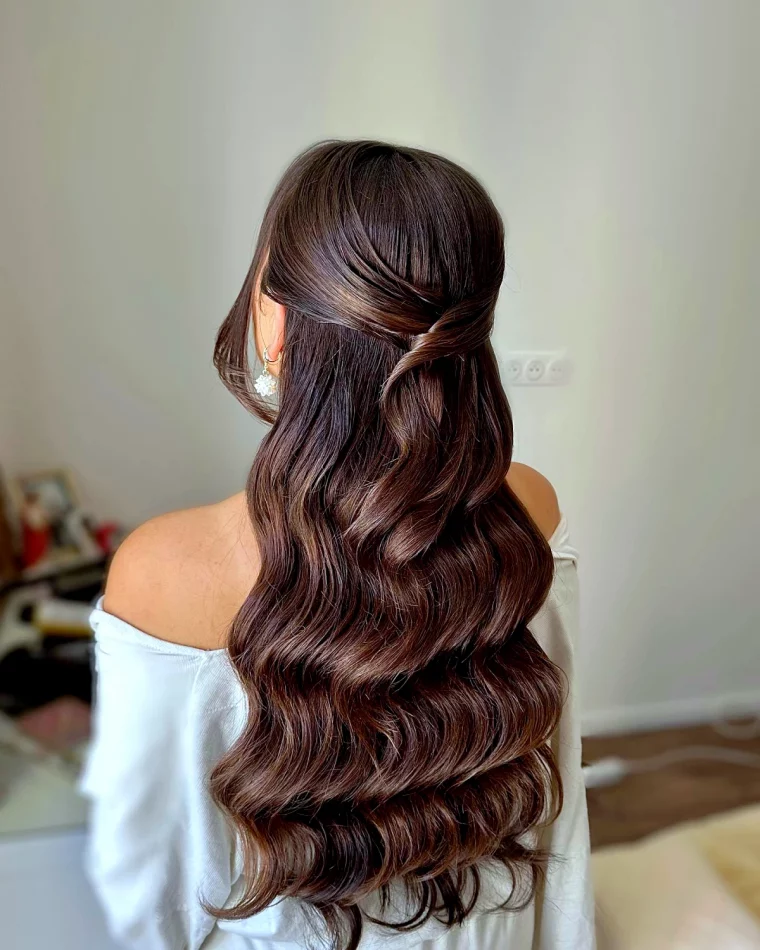 vague retro coiffure mariage
