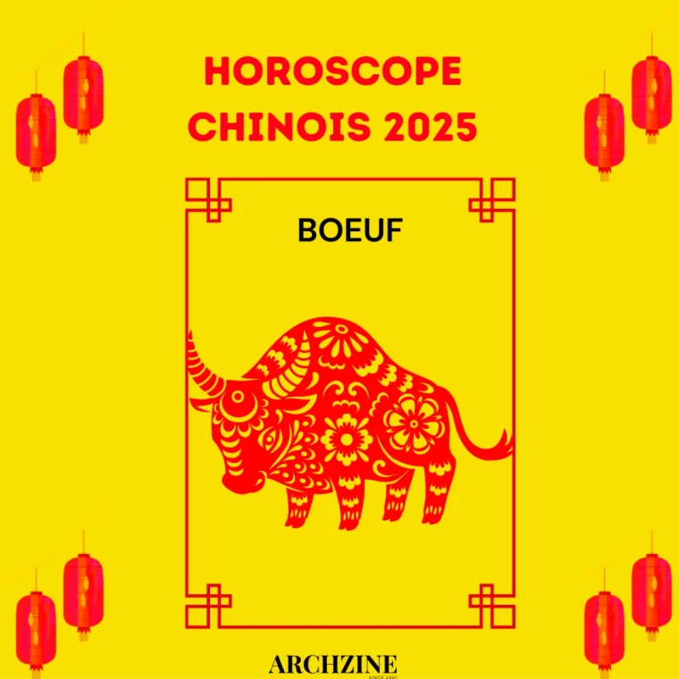 boeuf horsocope chinois 2025 illustration