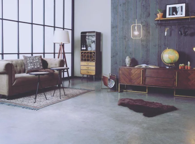 idees de deco interieur boheme chic et industriel canape meuble