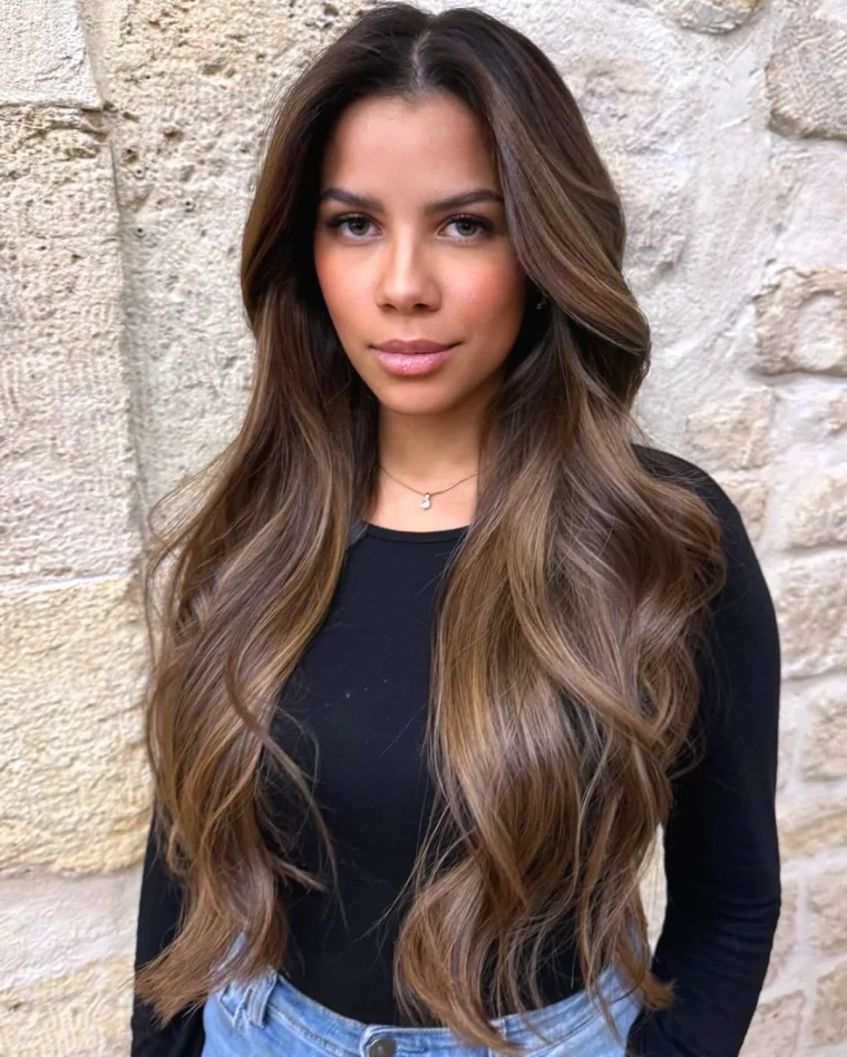 quelle couleur de balayage pour cheveux noirs