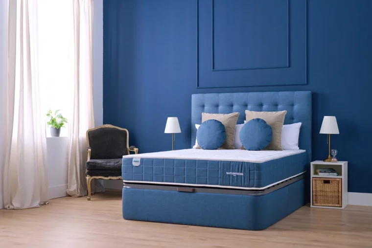 comment choisir la couleur dans la chambre a coucher mur bleu