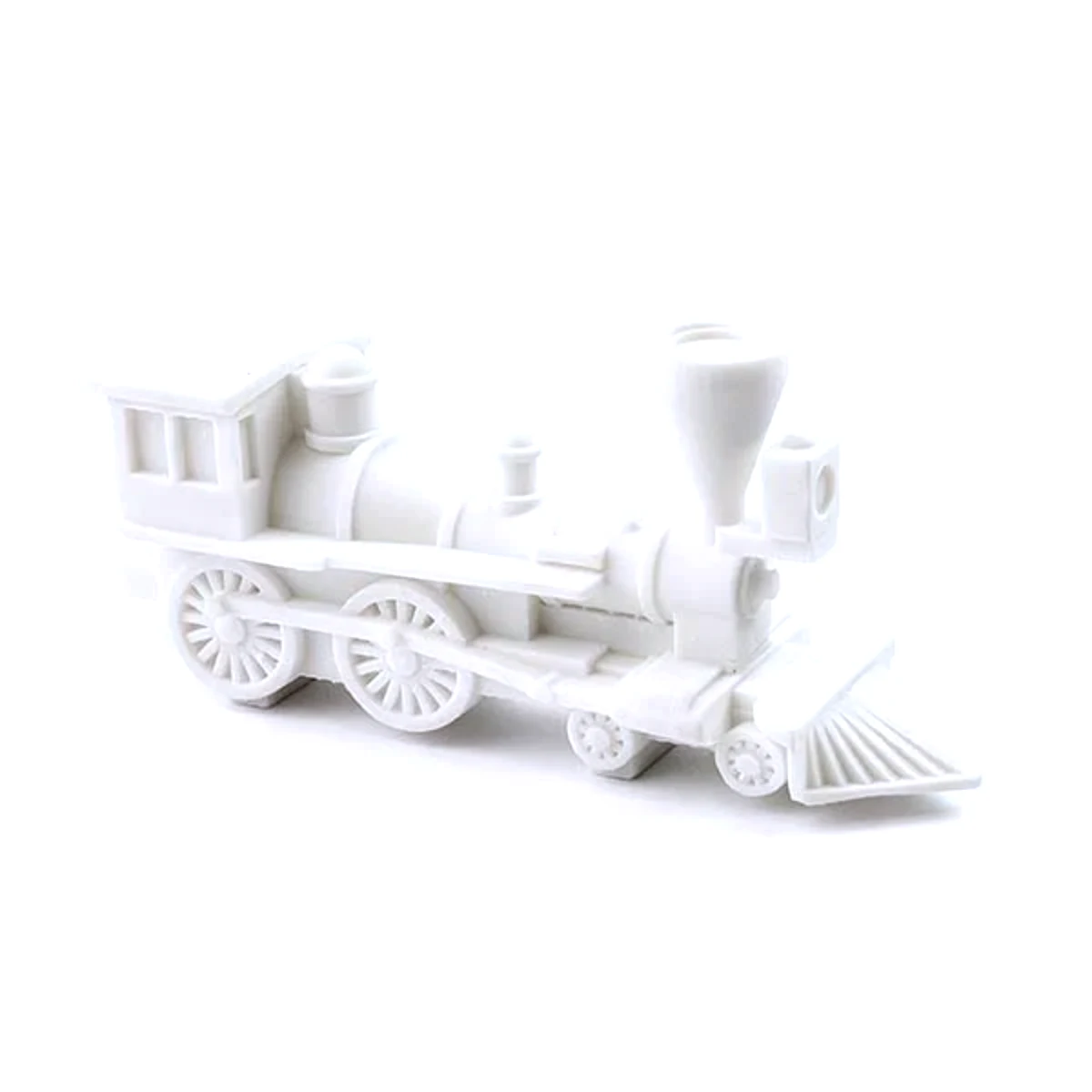 objets en résine train blanc impression 3d