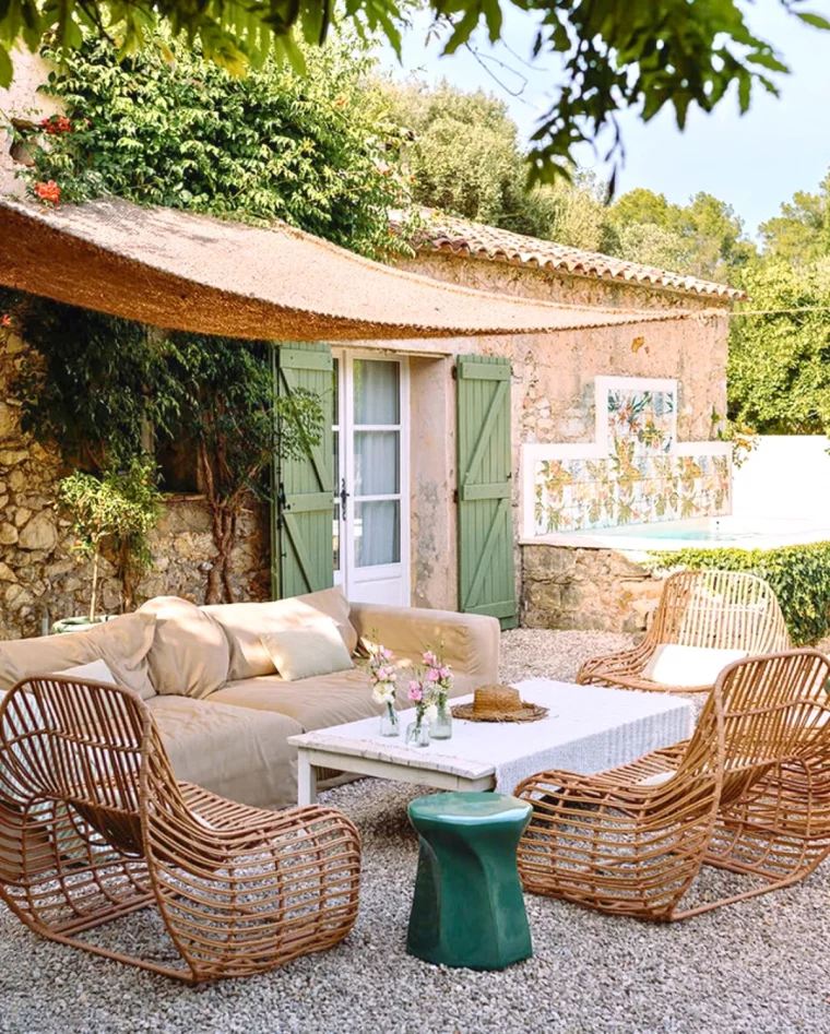 les meilleures toiles d ombrages pour un pergola jardin boheme chic