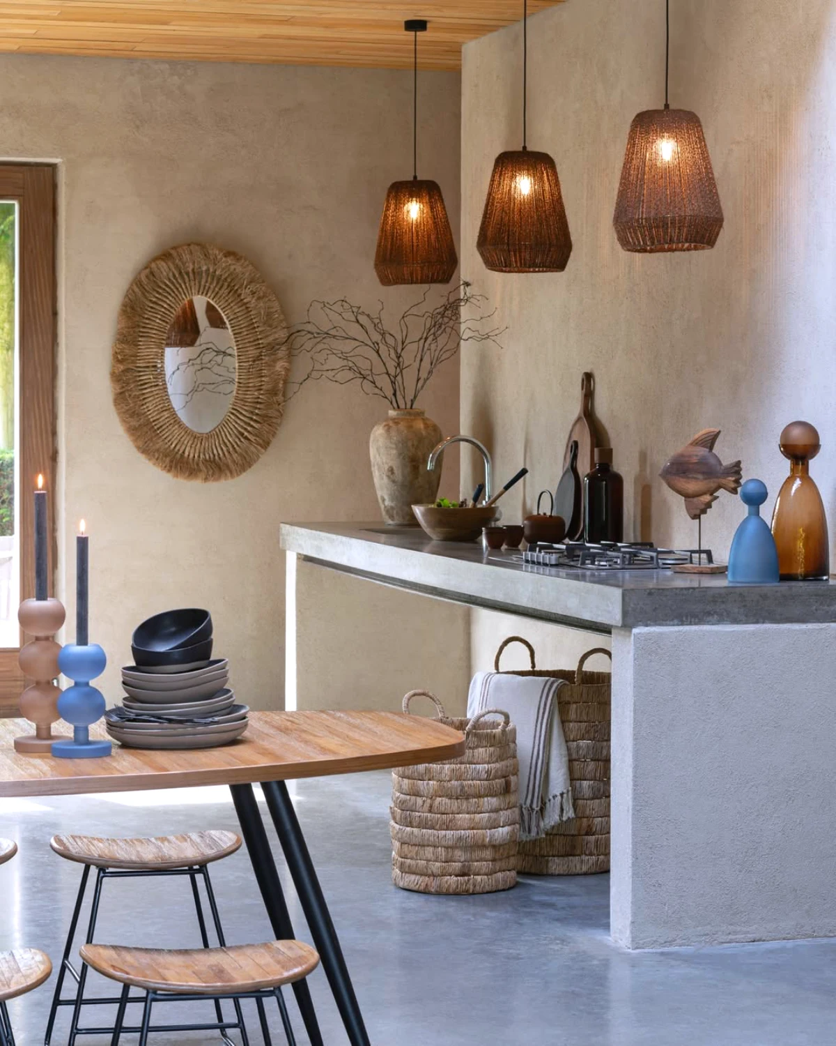 style boheme chic cuisine meubles design