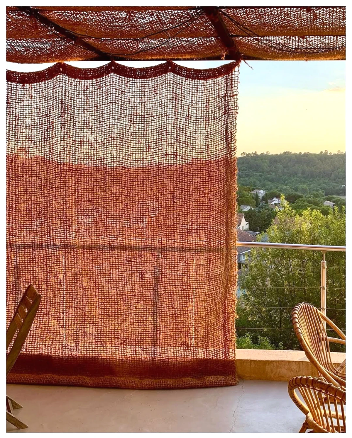 toile en coco naturelle pour votre pergola