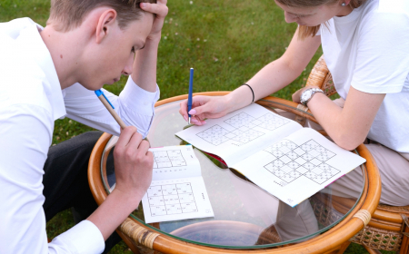 jeu de reflexion en ligne enfants qui jouent au sudoku