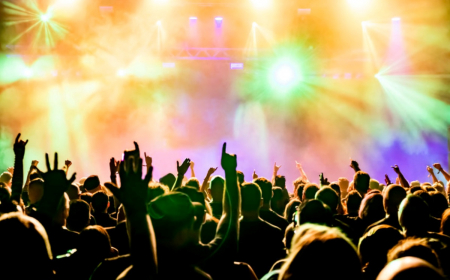 concert crowd at rock concert