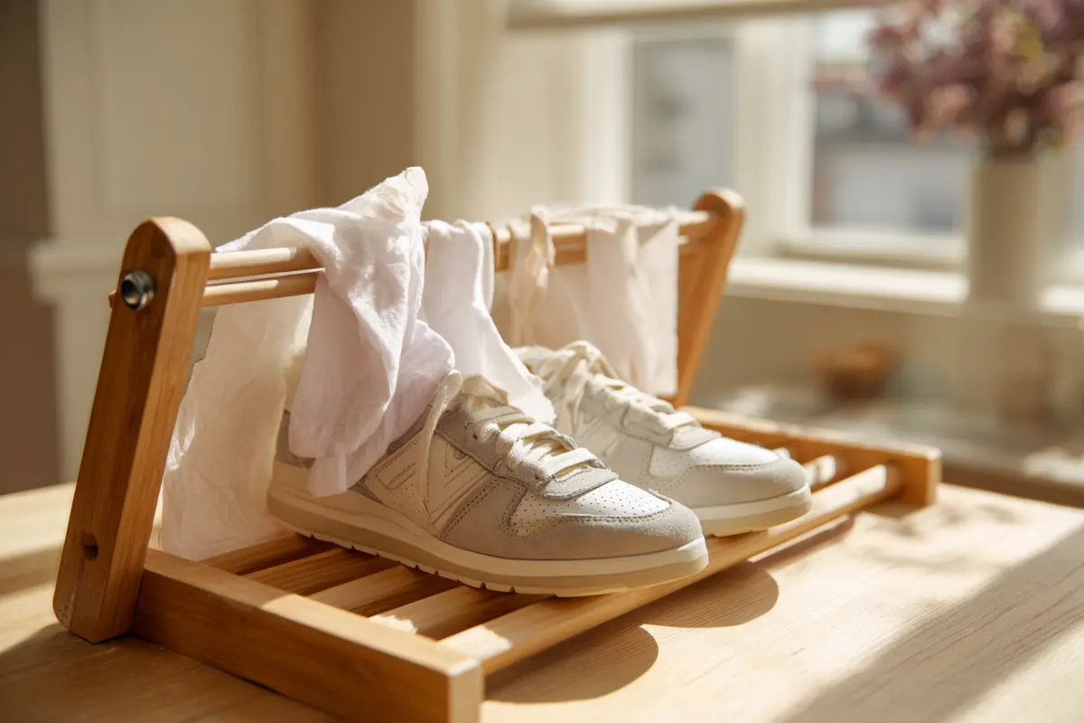 chaussures en machine lastuce pour ne pas les abymer 3
