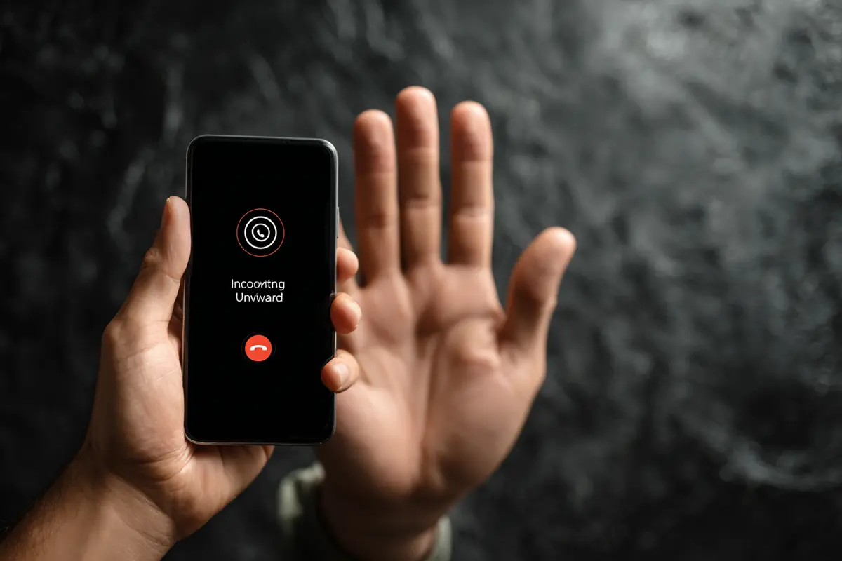 le bouton qui bloque les appels spam sur votre smartphone