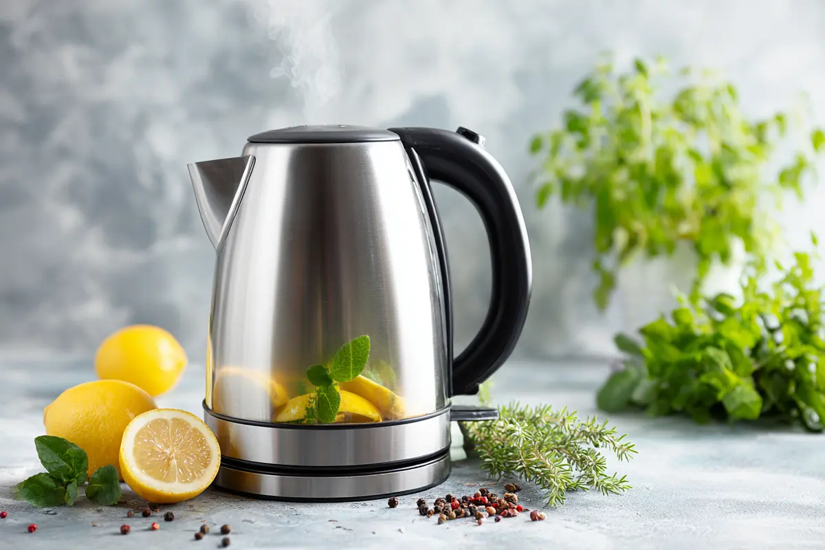 oubliez le vinaigre le tartre de la bouilloire se dytache par blocs 3