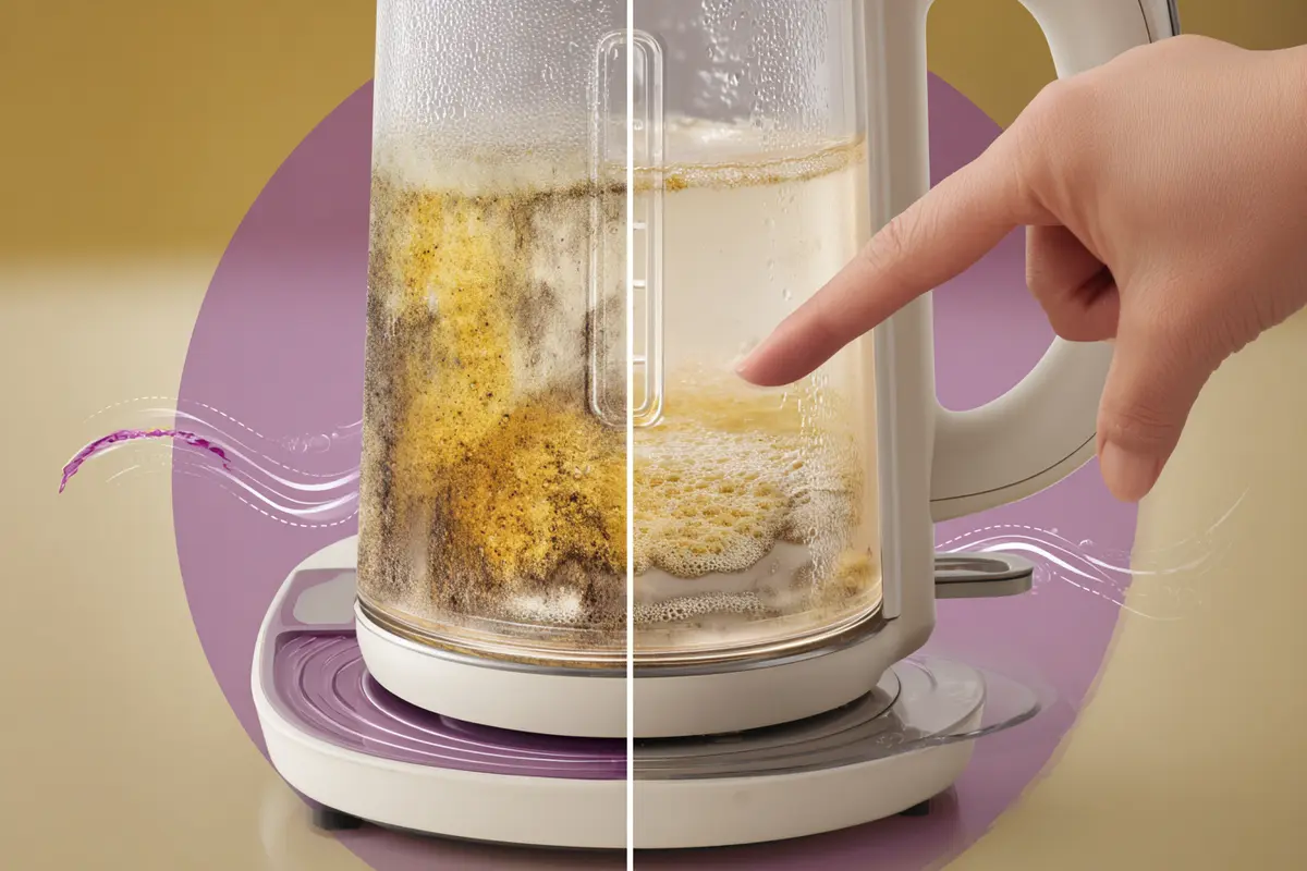 oubliez le vinaigre le tartre de la bouilloire se dytache par blocs