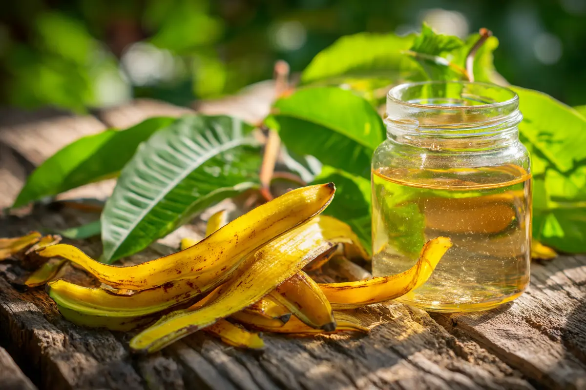 pourquoi mylanger peaux de banane et vinaigre au jardin 2