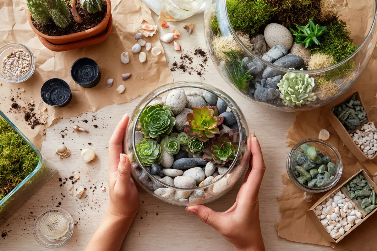 terrarium de succulentes le mini jardin facile et design