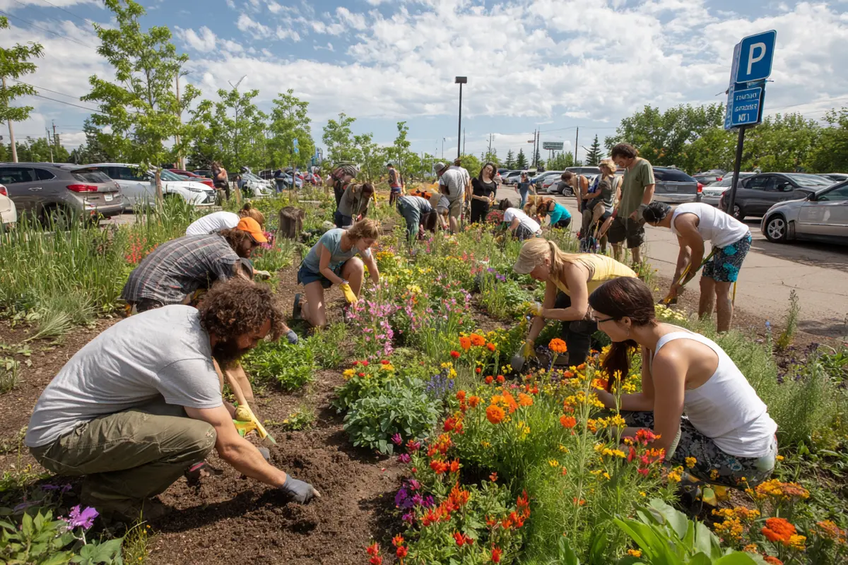 un jardin y la place du parking le projet qui divise le quartier