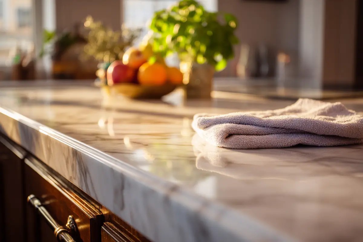 faire briller marbre et granit lastuce naturelle maison 3