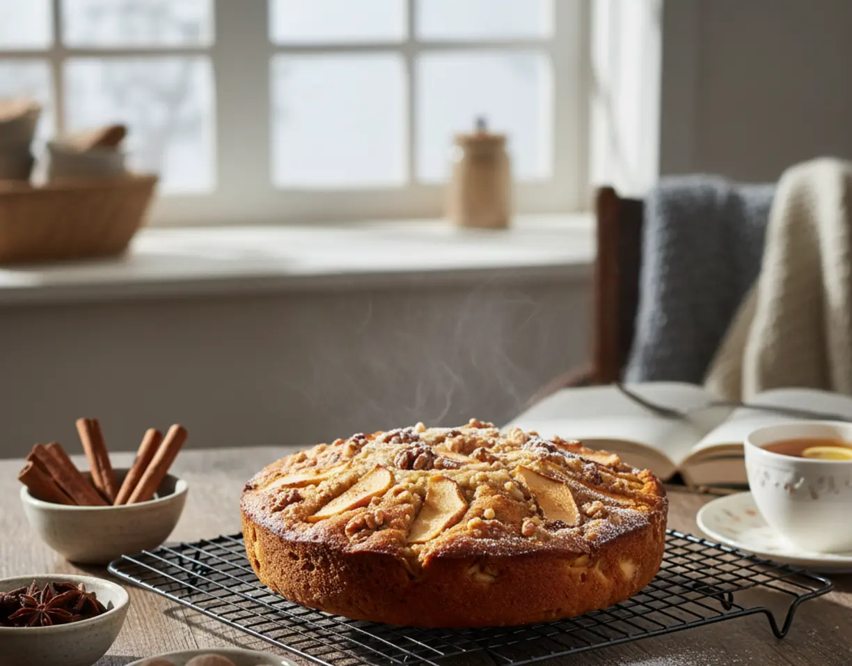 gyteau dautomne aux pommes et noix la recette de mamie 3