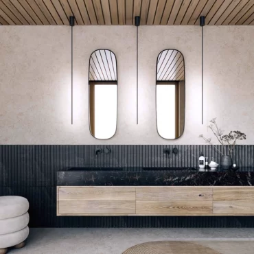 suspensions pour la salle de bain