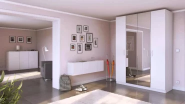 etageres blanches suspendus pour un salon alleger l espace